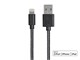 View product image Monoprice Monofilament Braided Apple MFi Certified Lightning to USB Charge and Sync Cable, 6ft Black - image 1 of 6