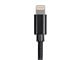 View product image Monoprice Premium Apple MFi Certified Lightning to USB-A Charging Cable - 1.5ft  Black - image 3 of 6