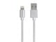 View product image Monoprice Palette Series Apple MFi Certified Lightning to USB Charge and Sync Cable, 1.5ft White - image 1 of 6