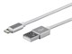 View product image Monoprice Palette Series Apple MFi Certified Lightning to USB Charge and Sync Cable, 6ft White - image 2 of 6