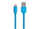 View product image Monoprice Palette Series Apple MFi Certified Lightning to USB Charge and Sync Cable, 3ft Blue - image 1 of 6