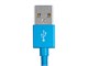 View product image Monoprice Palette Series Apple MFi Certified Lightning to USB Charge and Sync Cable, 3ft Blue - image 4 of 6