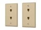 View product image Monoprice Duplex Phone Jack Plate, Ivory, 2-pack - image 1 of 4