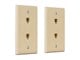 View product image Monoprice Duplex Phone Jack Plate, Ivory, 2-pack - image 2 of 4
