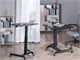 View product image Monoprice Gas-Lift Height Adjustable Sit-Stand Mobile Rolling Workstation Laptop and Computer Desk V2 - image 6 of 6