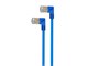 View product image Monoprice SlimRun Cat6A 90 Degree 36AWG S/STP Ethernet Network Cable, 5ft Blue - image 2 of 4