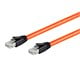 View product image Monoprice Entegrade Series Cat8 24AWG S/FTP Ethernet Network Cable, 2GHz, 40G, 0.5ft Orange - image 2 of 4