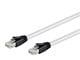 View product image Monoprice Entegrade Series Cat8 24AWG S/FTP Ethernet Network Cable, 2GHz, 40G, 1ft White - image 2 of 4
