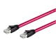 View product image Monoprice Entegrade Series Cat8 24AWG S/FTP Ethernet Network Cable, 2GHz, 40G, 1ft Red - image 2 of 4