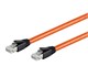 View product image Monoprice Entegrade Series Cat8 24AWG S/FTP Ethernet Network Cable, 2GHz, 40G, 1ft Orange - image 2 of 4