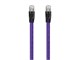 View product image Monoprice Entegrade Series Cat8 24AWG S/FTP Ethernet Network Cable, 2GHz, 40G, 1ft Purple - image 1 of 4