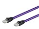 View product image Monoprice Entegrade Series Cat8 24AWG S/FTP Ethernet Network Cable, 2GHz, 40G, 1ft Purple - image 2 of 4