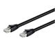 View product image Monoprice Cat8 3ft Black Patch Cable, Double Shielded (S/FTP), 24AWG, 2GHz, 40G, Pure Bare Copper, Snagless RJ45, Entegrade Series Ethernet Cable - image 2 of 4