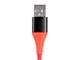 View product image Monoprice Premium Ultra Durable Nylon Braided Apple MFi Certified Kevlar-Reinforced Lightning to USB Type-A Charging Cable - 1.5ft, Red - image 6 of 6
