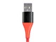 View product image Monoprice AtlasFlex Series Durable Apple MFi Certified Lightning to USB Type-A Charge and Sync Kevlar-Reinforced Nylon-Braid Cable, 3ft, Red - image 6 of 6