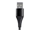View product image Monoprice Premium Ultra Durable Nylon Braided Apple MFi Certified Kevlar-Reinforced Lightning to USB Type-A Charging Cable - 1.5ft, Black - image 6 of 6