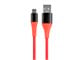 View product image Monoprice AtlasFlex Series Durable USB 2.0 Micro B to Type-A Charge & Sync Kevlar-Reinforced Nylon-Braid Cable, 1.5ft, Red - image 1 of 6