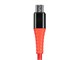 View product image Monoprice AtlasFlex Series Durable USB 2.0 Micro B to Type-A Charge & Sync Kevlar-Reinforced Nylon-Braid Cable, 1.5ft, Red - image 5 of 6