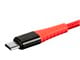 View product image Monoprice AtlasFlex Series Durable USB 2.0 Micro B to Type-A Charge & Sync Kevlar-Reinforced Nylon-Braid Cable, 6ft, Red - image 3 of 6