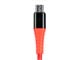 View product image Monoprice AtlasFlex Series Durable USB 2.0 Micro B to Type-A Charge & Sync Kevlar-Reinforced Nylon-Braid Cable, 6ft, Red - image 5 of 6