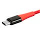 View product image Monoprice AtlasFlex Series Durable USB 2.0 Type-C to Type-A Charge & Sync Kevlar-Reinforced Nylon-Braid Cable, 1.5ft, Red - image 3 of 6