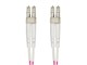 View product image Monoprice OM4 Fiber Optic Cable - LC/LC, 50/125 Type, Multi-Mode, 10GB, LSZH, Purple, 1m, Corning - image 4 of 4