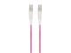 View product image Monoprice OM4 Fiber Optic Cable - LC/LC, 50/125 Type, Multi-Mode, 10GB, LSZH, Purple, 3m, Corning - image 2 of 4