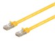 View product image Monoprice Entegrade Series Cat7 Double Shielded (S/FTP) Ethernet Patch Cable - Snagless RJ45, 600MHz, 10G, 26AWG, 1ft, Yellow - image 1 of 4