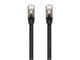 View product image Monoprice Cat7 100ft Black Patch Cable, Double Shielded (S/FTP), 26AWG, 10G, Pure Bare Copper, Snagless RJ45, Entegrade Series Ethernet Cable - image 2 of 4