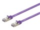 View product image Monoprice Entegrade Series Cat7 Double Shielded (S/FTP) Ethernet Patch Cable - Snagless RJ45, 600MHz, 10G, 26AWG, 100ft, Purple - image 1 of 4