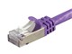 View product image Monoprice Entegrade Series Cat7 Double Shielded (S/FTP) Ethernet Patch Cable - Snagless RJ45, 600MHz, 10G, 26AWG, 100ft, Purple - image 3 of 4