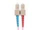 View product image Monoprice OM4 Fiber Optic Cable - LC/SC, 50/125 Type, Multi-Mode, 10GB, LSZH, Purple, 2m, Corning - image 6 of 6