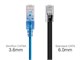View product image Monoprice SlimRun Cat6A Ethernet Patch Cable - Snagless RJ45, Stranded, UTP, Pure Bare Copper Wire, 30AWG, 50ft, 5-Color, 5-Pack - image 3 of 5