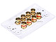 View product image Monoprice High Quality Banana Binding Post Two-Piece Inset Wall Plate for 4 Speakers - Coupler Type - image 2 of 4