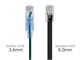 View product image Monoprice SlimRun Cat6A Ethernet Patch Cable - Snagless RJ45, 550MHz, UTP, Pure Bare Copper Wire, 10G, 30AWG, 25ft, Green, 10-Pack - image 3 of 5