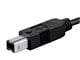 View product image Monoprice 2.0 USB-C to USB-B Printer Cable  480 Mbps  3.3ft  Black - image 4 of 6
