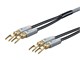 View product image Monolith by Monoprice 14AWG Oxygen Free Copper Multi-Strand Conductors PE Insulated Speaker Wire with Gold Plated Spade Connectors, 6ft - Pair - image 1 of 4