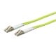 View product image Monoprice OM5 Fiber Optic Cable - LC/LC, UL, 50/125 Type, MultiMode, 40GB, Green, 1m, Corning - image 1 of 4