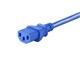 View product image Monoprice Power Cord - NEMA 5-15P to IEC 60320 C13, 18AWG, 10A/1250W, 125V, 3-Prong, Blue, 10ft - image 5 of 6