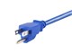 View product image Monoprice Power Cord - NEMA 5-15P to IEC 60320 C13, 18AWG, 10A/1250W, 125V, 3-Prong, Blue, 10ft - image 6 of 6