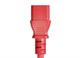 View product image Monoprice Extension Cord - IEC 60320 C14 to IEC 60320 C13, 18AWG, 10A/1250W, 3-Prong, SJT, Red, 2ft - image 3 of 6