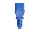 View product image Monoprice Extension Cord - IEC 60320 C14 to IEC 60320 C13, 18AWG, 10A/1250W, 3-Prong, SJT, Blue, 2ft - image 3 of 6