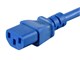 View product image Monoprice Extension Cord - IEC 60320 C14 to IEC 60320 C13, 18AWG, 10A/1250W, 3-Prong, SJT, Blue, 2ft - image 5 of 6