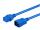 View product image Monoprice Heavy Duty Extension Cord - IEC 60320 C20 to IEC 60320 C19, 12AWG, 20A/2500W, SJT, 250V, Blue, 10ft - image 2 of 6