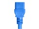 View product image Monoprice Heavy Duty Extension Cord - IEC 60320 C20 to IEC 60320 C19, 12AWG, 20A/2500W, SJT, 250V, Blue, 10ft - image 3 of 6