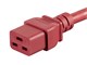 View product image Monoprice Power Cord - IEC 60320 C20 to IEC 60320 C13, 14AWG, 15A/1875W, 3-Prong, SJT, Red, 3ft - image 6 of 6