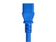 View product image Monoprice Power Cord - IEC 60320 C20 to IEC 60320 C13, 14AWG, 15A/1875W, 3-Prong, SJT, Blue, 3ft - image 3 of 6