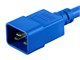 View product image Monoprice Power Cord - IEC 60320 C20 to IEC 60320 C13, 14AWG, 15A/1875W, 3-Prong, SJT, Blue, 3ft - image 6 of 6
