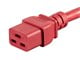 View product image Monoprice Power Cord - IEC 60320 C20 to IEC 60320 C13, 14AWG, 15A/1875W, 3-Prong, SJT, Red, 6ft - image 6 of 6