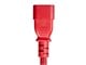 View product image Monoprice Heavy Duty Power Cable - IEC 60320 C14 to IEC 60320 C15, 14AWG, 15A/1875W, SJT, 125V, Red, 6ft - image 3 of 6